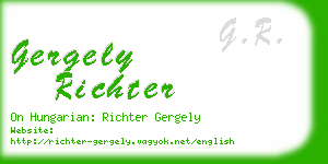 gergely richter business card